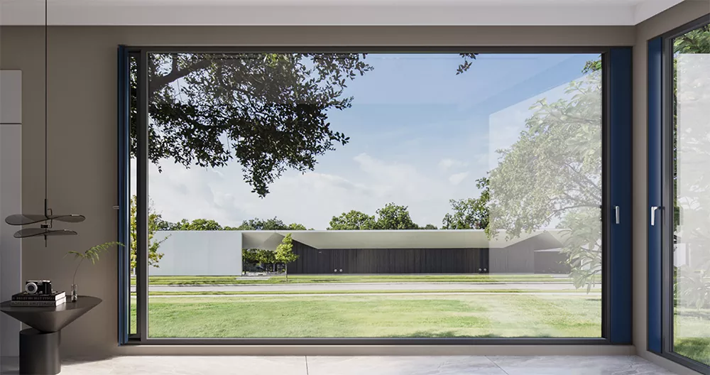 Inovatyvūs mikro vėdinimo aliuminio langai moderniems gyvenamiesiems ir komerciniams pastatams